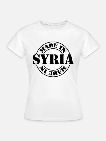 made in syria m1k2 - Maglietta da donna - bianco
