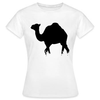 Dromedar - Camel - Frauen T-Shirt - Weiß - Vorne - AI Model Female 172 dark (172cm)