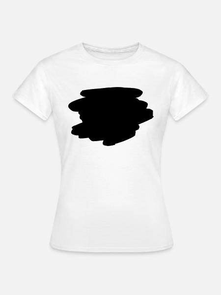 Hintergrund Pinsel Zeichnung - Frauen T-Shirt - Weiß