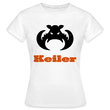 Keiler - Frauen T-Shirt - Weiß - Vorne - AI Model Female 172 dark (172cm)