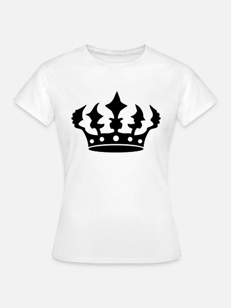 Gezackte Krone Design - Frauen T-Shirt - Weiß