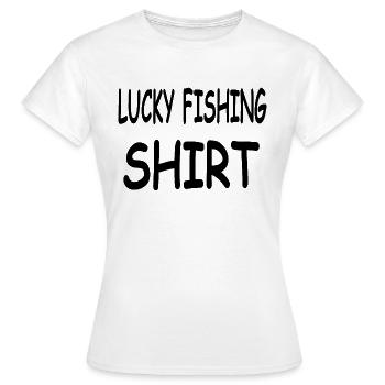 Angling - Women's T-Shirt - white - Front - AI Model Female 172 dark (172cm)