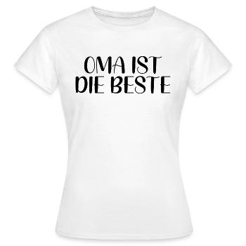 Oma Ist Die Beste - Frauen T-Shirt - Weiß - Vorne - AI Model Female 172 dark (172cm)