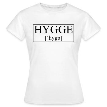 Hygge - Tradition danoise - Attitude à l’égard de la vie - Nice - T-shirt Femme - blanc - Devant - AI Model Female 172 dark (172cm)