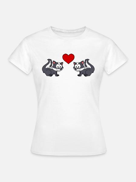 Stinker Comic Paar liebe - Frauen T-Shirt - Weiß