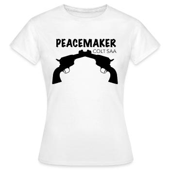 Revolver Colt - Frauen T-Shirt - Weiß - Vorne - AI Model Female 172 dark (172cm)