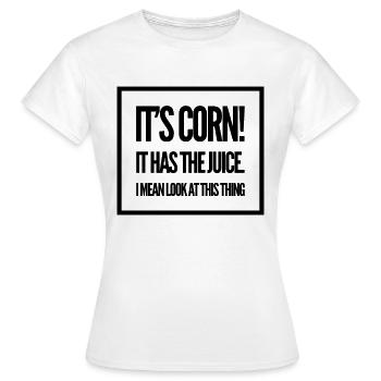 Son maïs - T-shirt Femme - blanc - Devant - AI Model Female 172 dark (172cm)