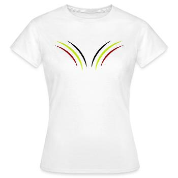 krallen belgien - Frauen T-Shirt - Weiß - Vorne - AI Model Female 172 dark (172cm)