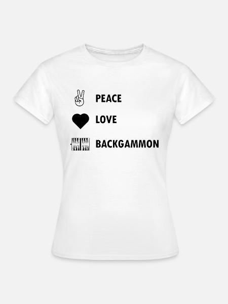 boardgame chess backgammon game night - Frauen T-Shirt - Weiß