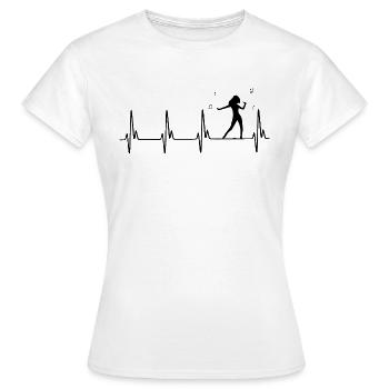 Dancing Dance Music - Women's T-Shirt - white - Front - AI Model Female 172 dark (172cm)