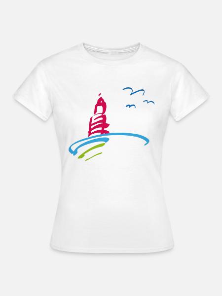 Leuchtturm Urlaub - Frauen T-Shirt - Weiß