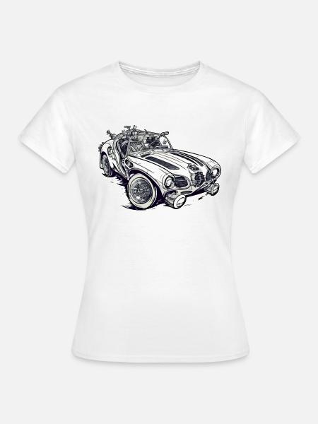 Zeitloses Auto - Frauen T-Shirt - Weiß