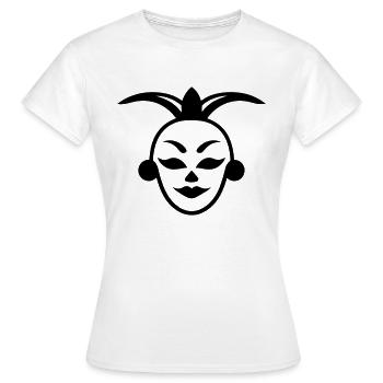 clown - T-shirt Femme - blanc - Devant - AI Model Female 172 dark (172cm)