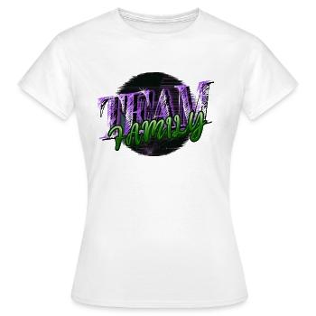 Déclaration Meilleure Fête De Famille Adoption Enfant - T-shirt Femme - blanc - Devant - AI Model Female 172 dark (172cm)