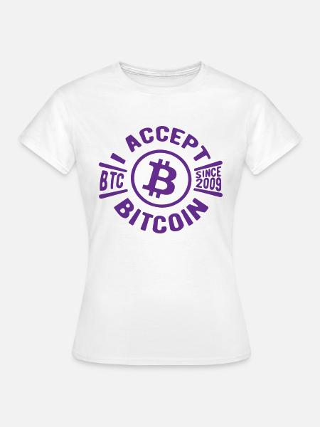 Bitcoin Zitat - Frauen T-Shirt - Weiß