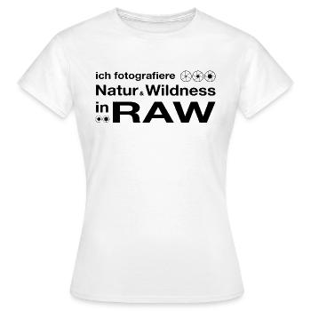 Wildlife Photographer Shirt - Frauen T-Shirt - Weiß - Vorne - AI Model Female 172 dark (172cm)