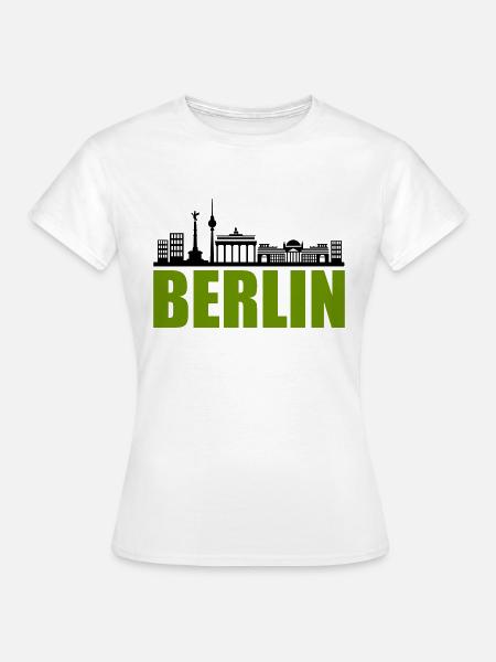 berlin skyline - Frauen T-Shirt - Weiß