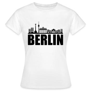 Horizon de Berlin - T-shirt Femme - blanc - Devant - AI Model Female 172 dark (172cm)
