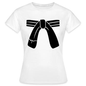 ceinture - T-shirt Femme - blanc - Devant - AI Model Female 172 dark (172cm)