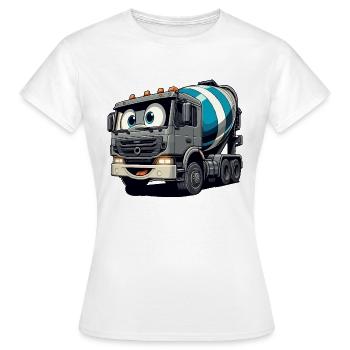 Bétonnière Junior - T-shirt Femme - blanc - Devant - AI Model Female 172 dark (172cm)