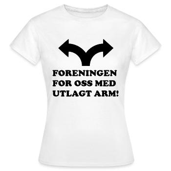 union pour nous à bras tendus - T-shirt Femme - blanc - Devant - AI Model Female 172 dark (172cm)