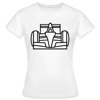 Rennwagen - Frauen T-Shirt - Weiß - Vorne - AI Model Female 172 dark (172cm)
