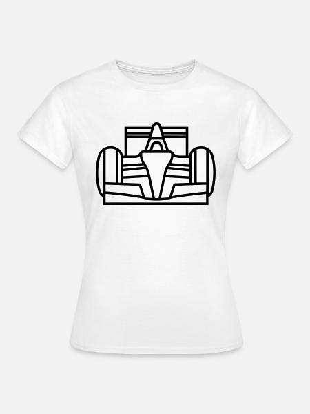 Rennwagen - Frauen T-Shirt - Weiß