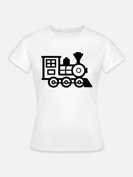 Lokomotive - Frauen T-Shirt - Weiß