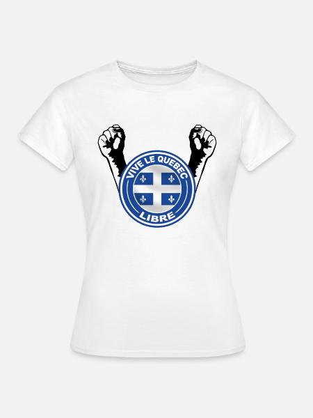 Kostenlose quebec - Frauen T-Shirt - Weiß