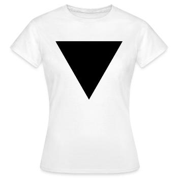 dreieck - Frauen T-Shirt - Weiß - Vorne - AI Model Female 172 dark (172cm)