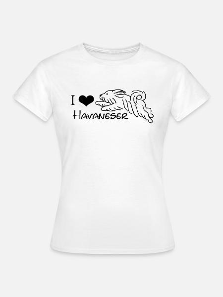 I LOVE HAVANESER - Frauen T-Shirt - Weiß