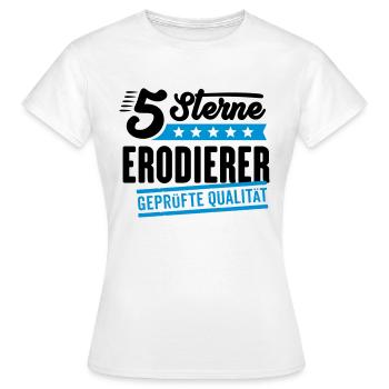 5Sterne Erodierer - Frauen T-Shirt - Weiß - Vorne - AI Model Female 172 dark (172cm)