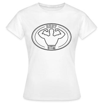 bodybuilder - Frauen T-Shirt - Weiß - Vorne - AI Model Female 172 dark (172cm)