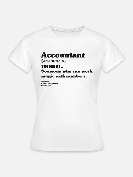 Buchhalter Definition - Frauen T-Shirt - Weiß