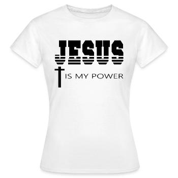 Jesus Christ God God - Women's T-Shirt - white - Front - AI Model Female 172 dark (172cm)