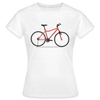 Vélo de montagne - T-shirt Femme - blanc - Devant - AI Model Female 172 dark (172cm)