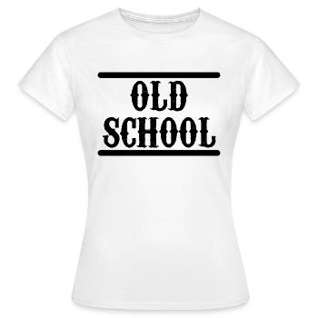 Old School - Frauen T-Shirt - Weiß - Vorne - AI Model Female 172 dark (172cm)