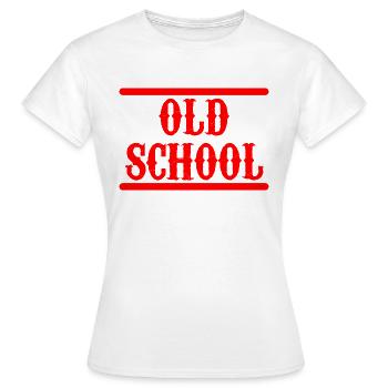 Old School - Frauen T-Shirt - Weiß - Vorne - AI Model Female 172 dark (172cm)