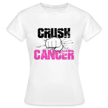 La sensibilisation au cancer du sein détruit le cancer - T-shirt Femme - blanc - Devant - AI Model Female 172 dark (172cm)