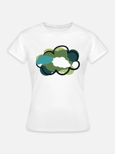 Clouds - Frauen T-Shirt - Weiß
