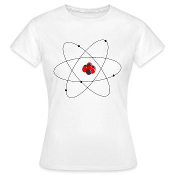 Rutherfords Atommodell - Frauen T-Shirt - Weiß - Vorne - AI Model Female 172 dark (172cm)