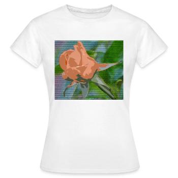 Orange liquide - T-shirt Femme - blanc - Devant - AI Model Female 172 dark (172cm)