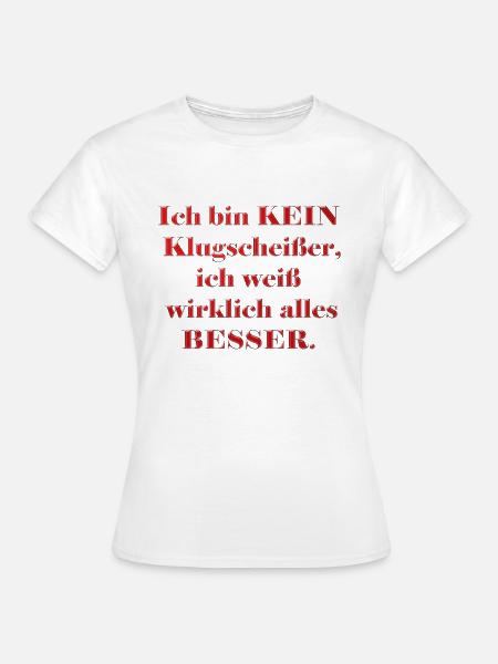 Wissen - Frauen T-Shirt - Weiß
