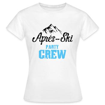 Apres Ski Party Crew - Frauen T-Shirt - Weiß - Vorne - AI Model Female 172 dark (172cm)