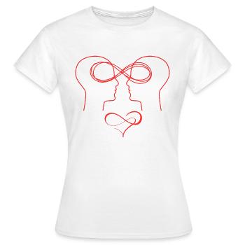 Unendliche Liebe - Frauen T-Shirt - Weiß - Vorne - AI Model Female 172 dark (172cm)