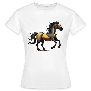 Holly Horse - Frauen T-Shirt - Weiß - Vorne - AI Model Female 172 dark (172cm)