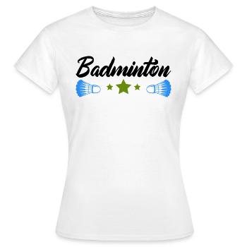 badminton - Frauen T-Shirt - Weiß - Vorne - AI Model Female 172 dark (172cm)