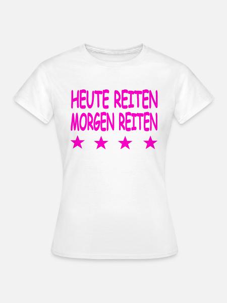 Reiten - Frauen T-Shirt - Weiß