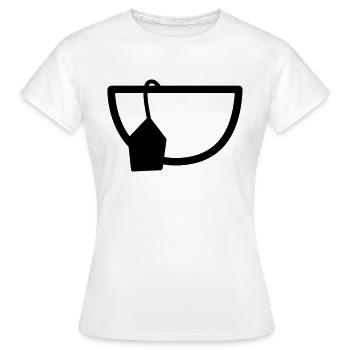 Tee - Frauen T-Shirt - Weiß - Vorne - AI Model Female 172 dark (172cm)