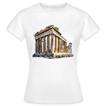 Landmarks from Greece - Women's T-Shirt - white - Front - AI Model Female 172 dark (172cm)